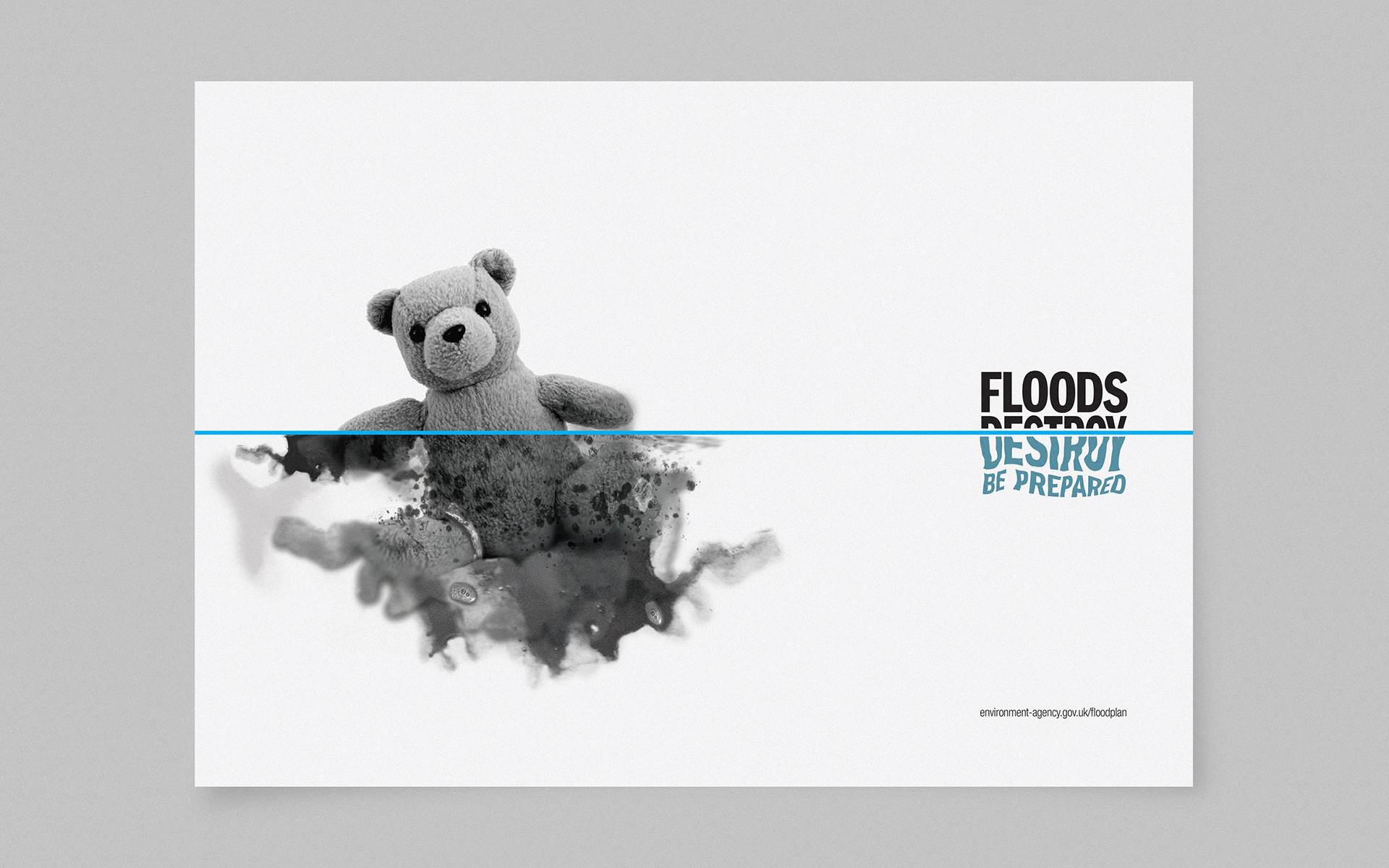 Environment Agency Floods Destroy Campaign Advert