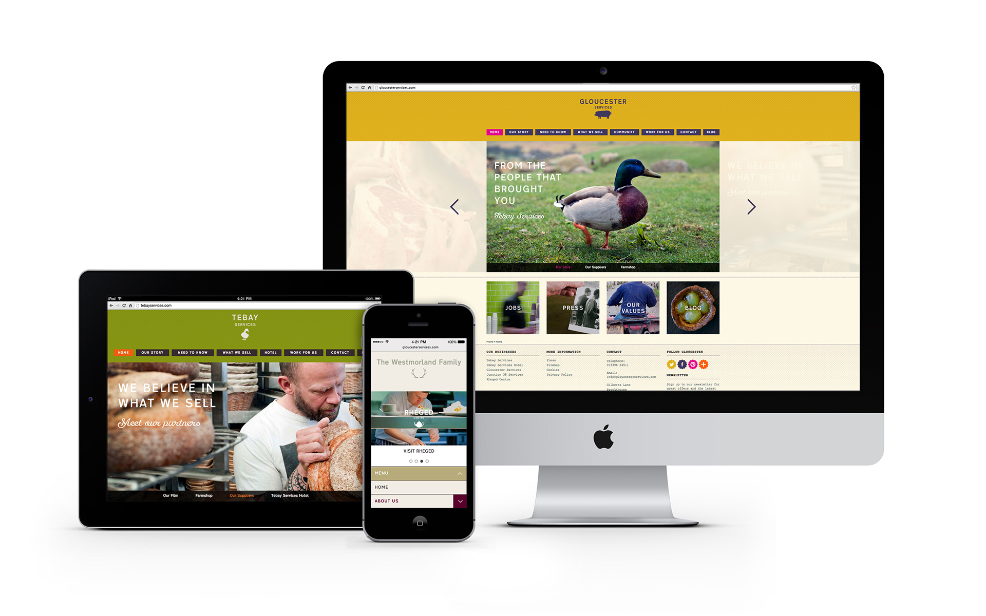 The Westmorland Family Responsive Website designs